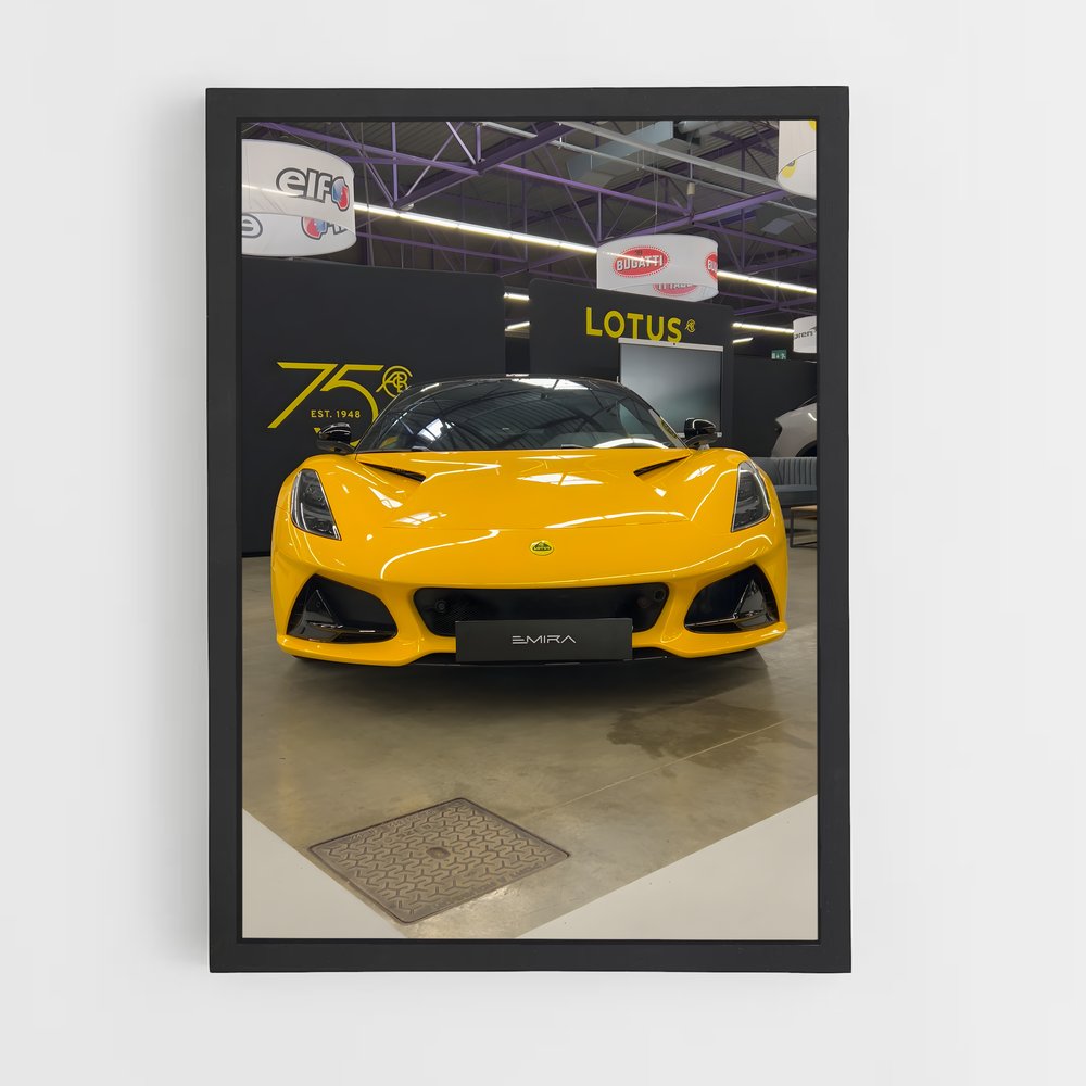 Poster Luxe Jaune – affiche Lotus (vue 2)